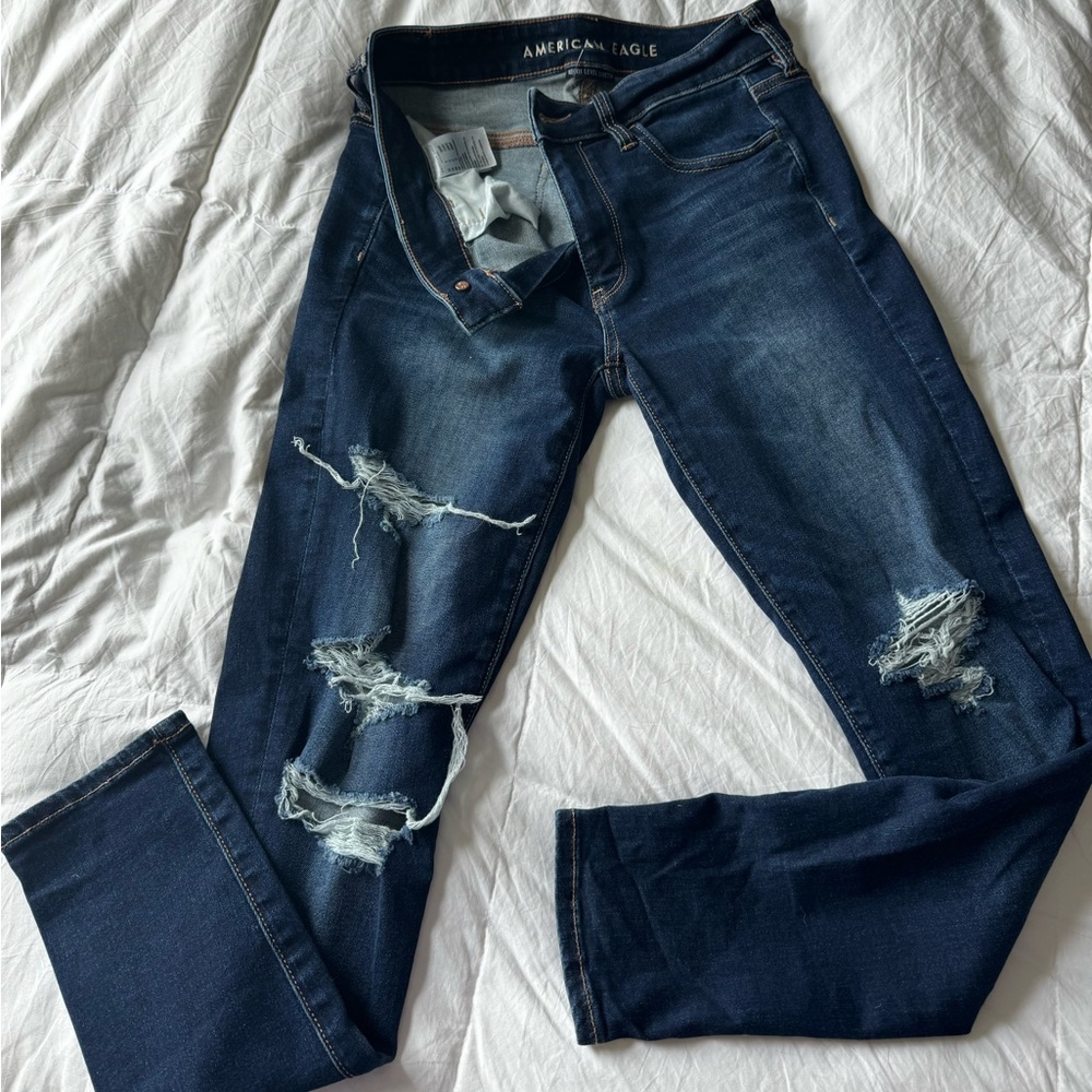 American eagle skinny jeans size 8 short
